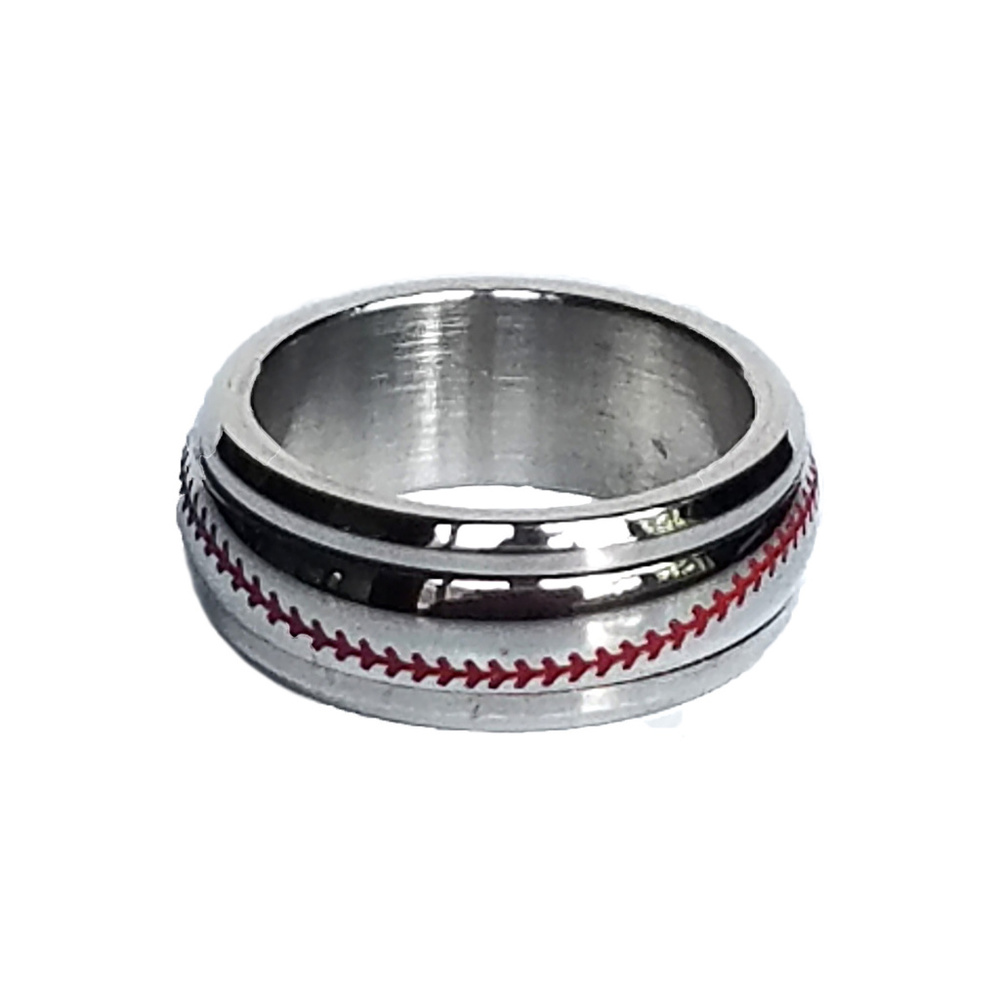 Men's Rings with Baseball Pattern